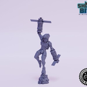 Classic JRPG Miniature Helitrooper, 32mm scale 3D printed Tabletop RPG for Dungeons & Dragons, Pathfinder, and more by RN Estudio