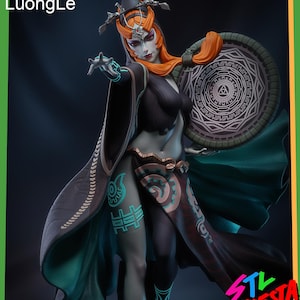 Legendary Sorceress 3D Printed Statue Fan Art | Garage Kit | Model Kit | designed by Nomnom Figures