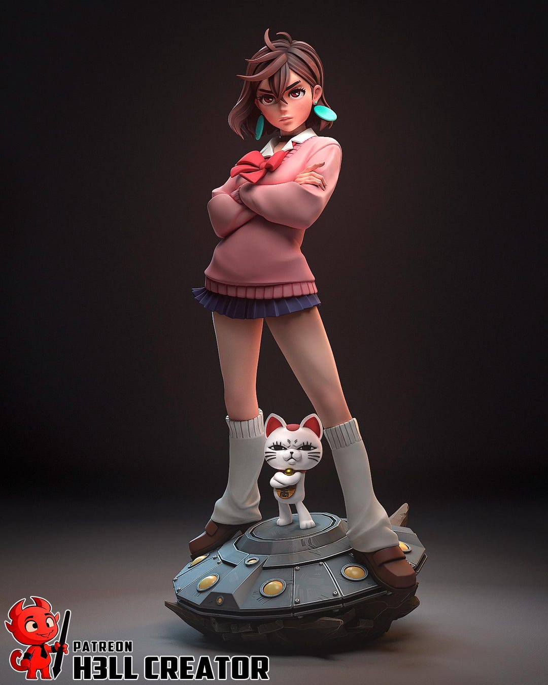 Psychic Model Young Psychic 3D Printed Figurine or Model Kit Designed by H3LL Creator ...