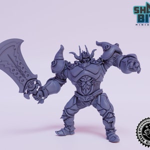 Classic JRPG Character Miniature Destron, 32mm Scale 3D printed Tabletop RPG for Dungeons & Dragons, Pathfinder, and more by RN Estudio