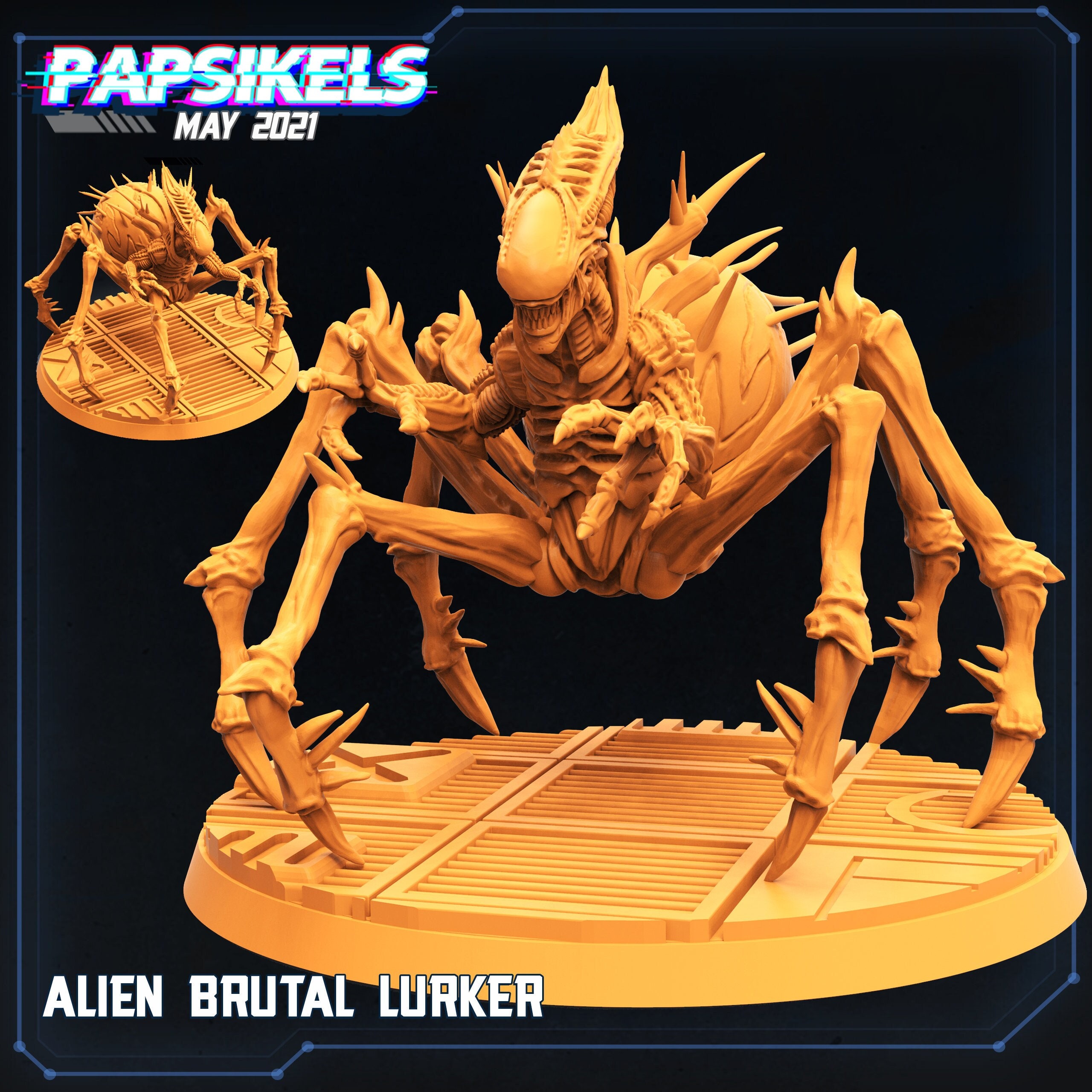 Alien Brutal Lurker Large Aliens Vs Humans 32mm Scale 3D - Etsy Denmark