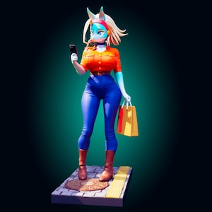 Ordinary Girl Pin Up Figurine | 3D Resin print | Model Kit | Garage Kit | by Officer Rhu