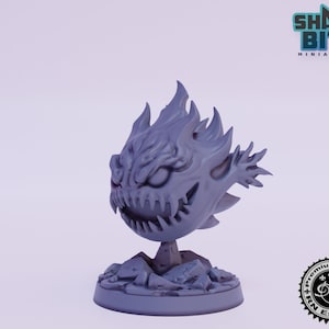 Klassisches JRPG Miniature Flamemaw, 32mm Maßstab 3D gedrucktes Tabletop-Rollenspiel für Dungeons & Dragons, Pathfinder und mehr von RN Estudio