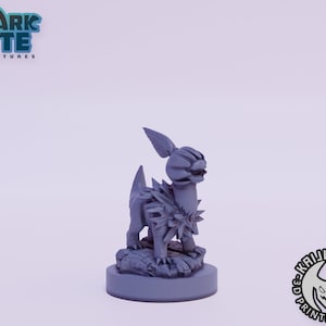 Kaijumon Deino 3D Printed Miniature | Designed by Kaijumon Miniatures | Resin Printed | Unpainted Miniature