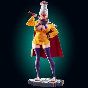 Spirit Medium Girl Pin Up Figurine | 3D Resin print | Model Kit | Garage Kit | by Officer Rhu