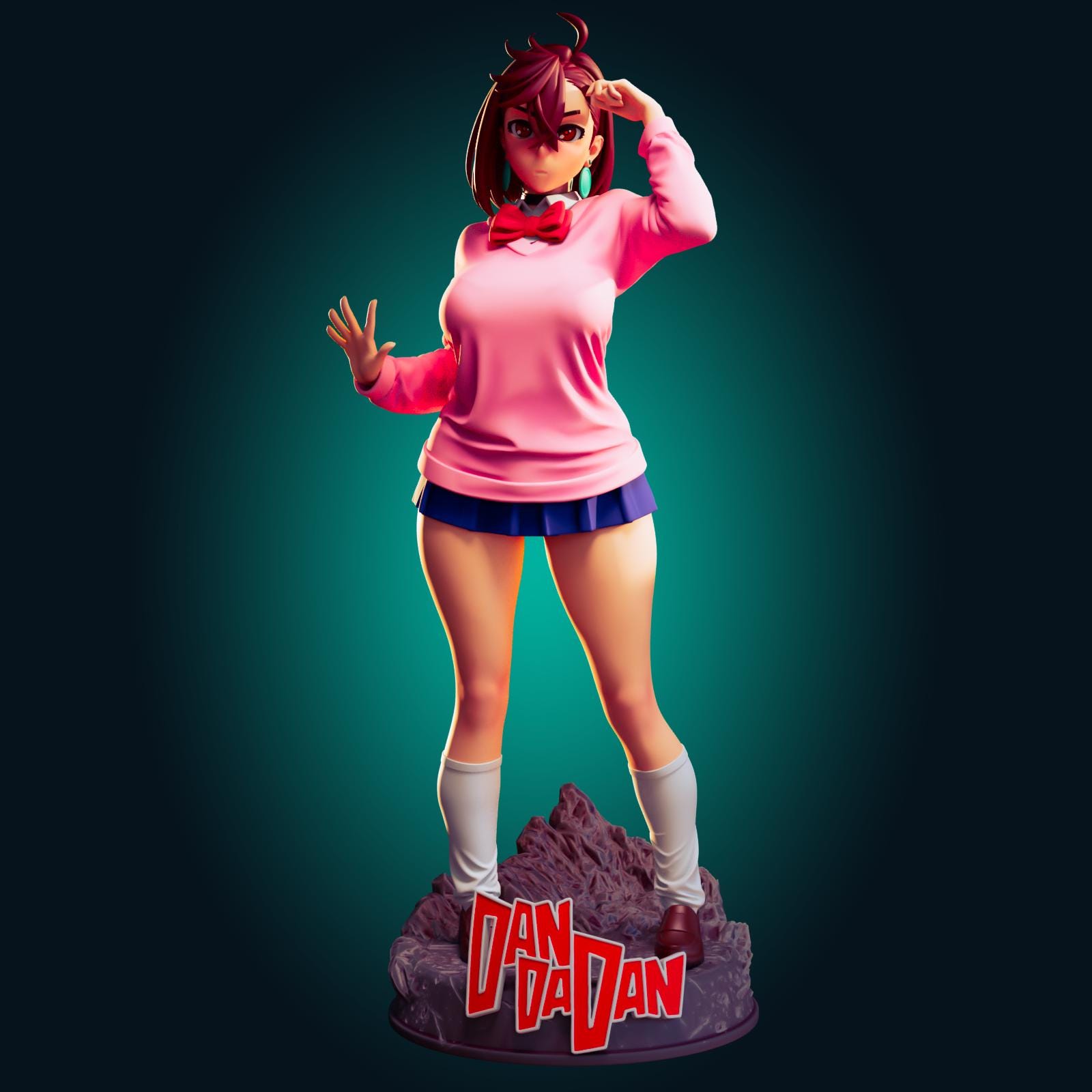 Friendly Neighbor Girl Pin Up Figurine | 3D Resin print | Model Kit | Garage Kit | by Officer Rhu