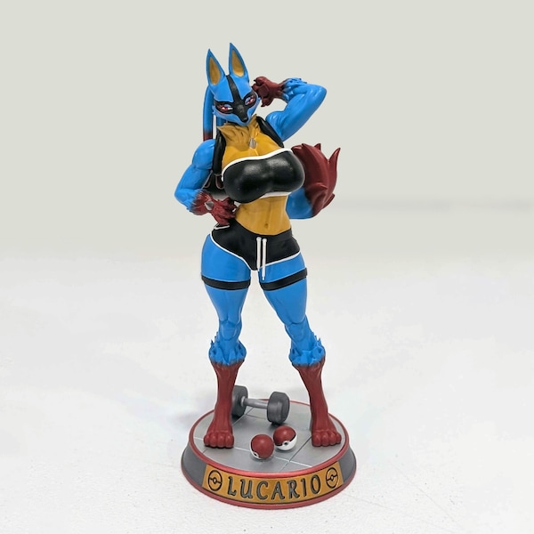 Muscly Fight Dog Pin Up Figurine or Model Kit by OfficerRhu