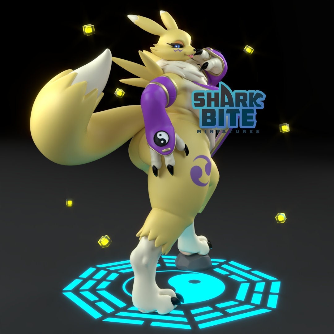 Thicc Kitsune Fan Art Figurine Model Kit | 3D Resin print | Garage Kit | by General Buta