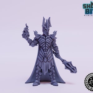 Against the Shadows Lord of the Shadows Miniature, 32mm scale 3D printed Tabletop RPG for DnD, Pathfinder, and more by RN Estudio