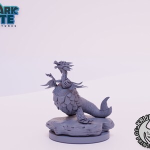 Kaijumon Arctozolt 3D Printed Miniature | Designed by Kaijumon Miniatures | Resin Printed | Unpainted Miniature
