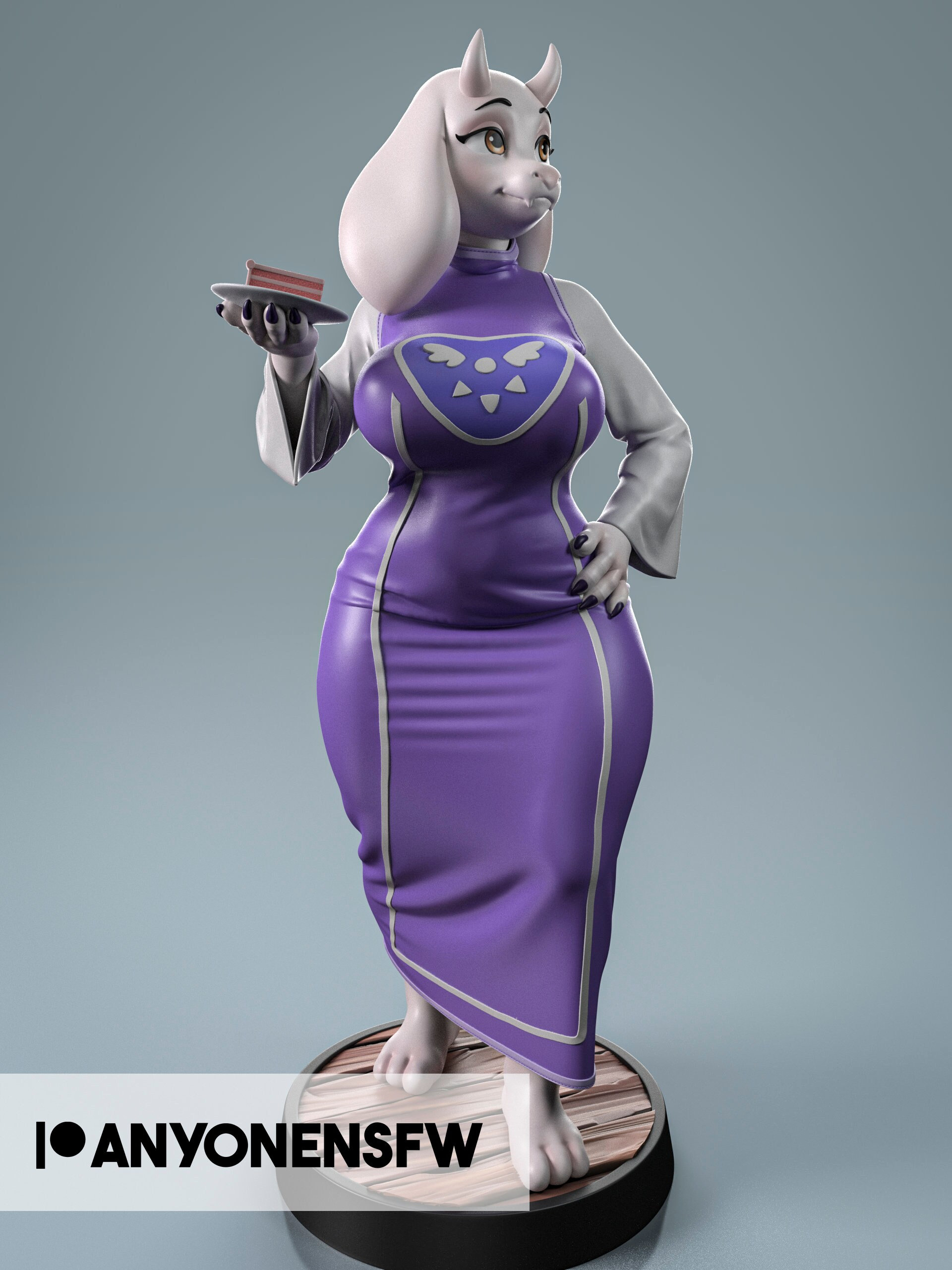 Goat Momma Pin Up Figurine | 3D Resin print | Model Kit | Garage Kit | by Anyone