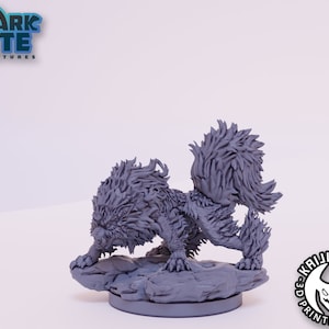 Kaijumon Arcanine 3D Printed Miniature | Designed by Kaijumon Miniatures | Resin Printed | Unpainted Miniature