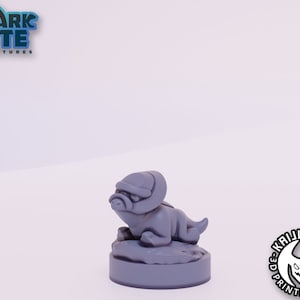 Kaijumon Shieldon 3D Printed Miniature | Designed by Kaijumon Miniatures | Resin Printed | Unpainted Miniature