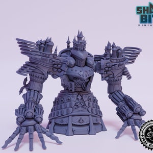 Classic JRPG Character Miniature City Titan, 32mm Scale 3D printed Tabletop RPG for Dungeons & Dragons, Pathfinder, and more by RN Estudio