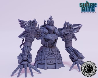 Classic JRPG Character Miniature City Titan, 32mm Scale 3D printed Tabletop RPG for Dungeons & Dragons, Pathfinder, and more by RN Estudio