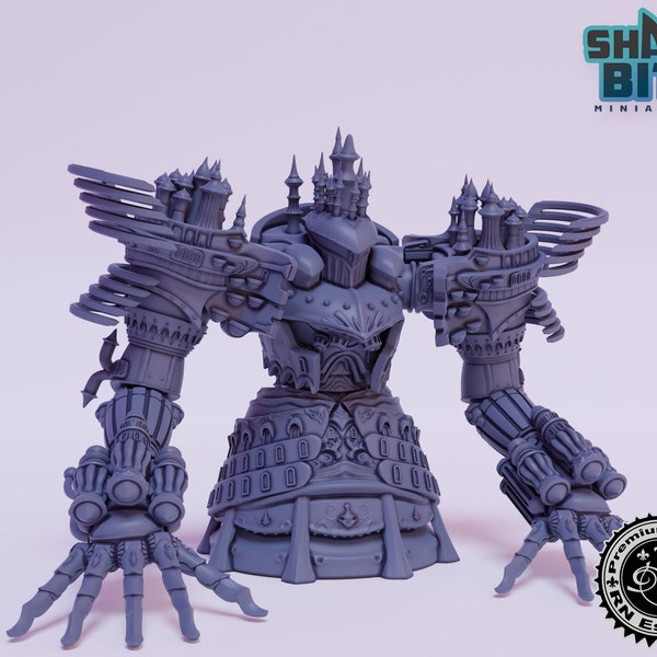 Klassieke JRPG Character Miniature City Titan, 32mm Scale 3D geprinte Tabletop RPG voor Dungeons &Dragons, Pathfinder en meer door RN Estudio