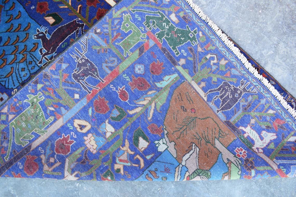 Größe: 66ft by 37ft handgeknoteter bestickter Teppich | Etsy