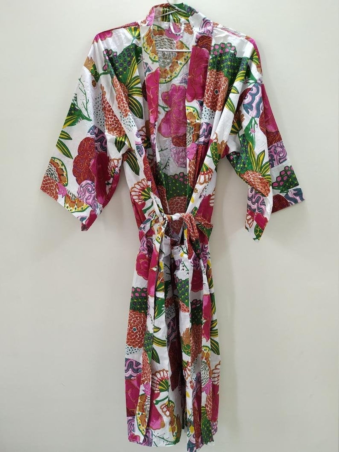 Tropical Print Robes Bridesmaid Kimono Robe Floral Kimono - Etsy