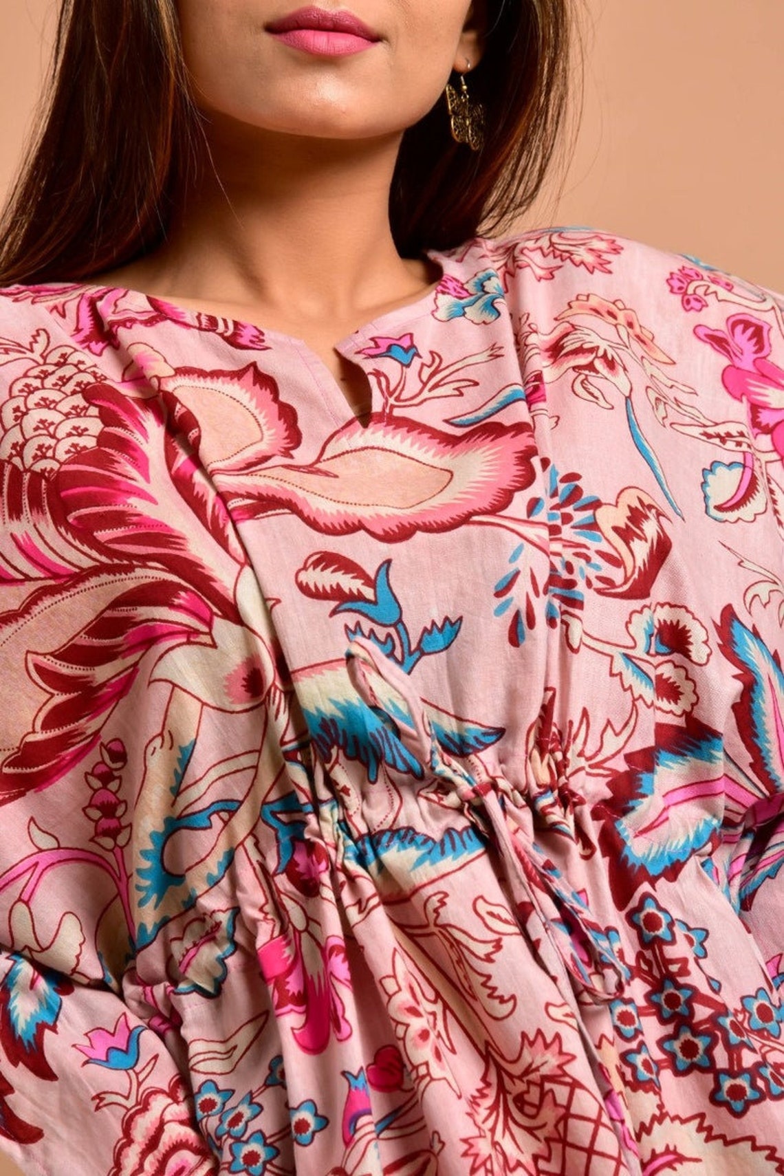 Cotton Kaftan Indian Floral Kaftan Long CaftanDress For to Etsy