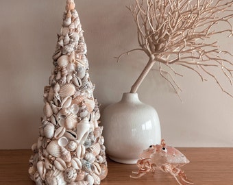 Seashell Christmas Tree, Shell Cone | Coastal, Beach House, Boho, Bohemian Inspired Home, Styling Decor, Handmade, Locally Made