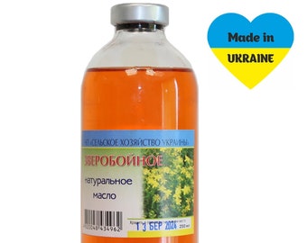 St. John's Wort Oil 250ml/8.45oz 100% Natural Organic Cold-Pressed Unrefined