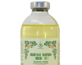 Aceite de nuez de cedro siberiano 250 ml (sin refinar) 100 % virgen extra