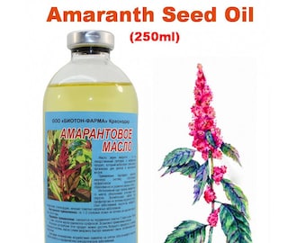 Amaranth Seed Oil 250ml Organic Cold Pressed  100% natural Амарантовое масло