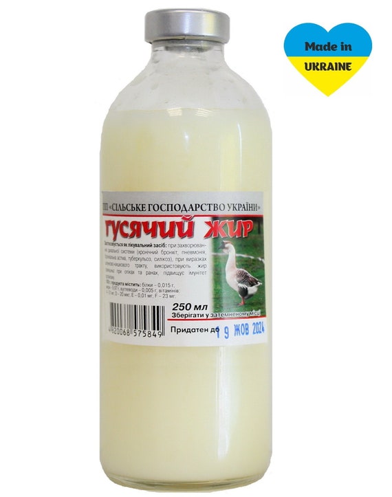 Goose Fat 250ml/8.45oz 100% Natural Organic Refined 