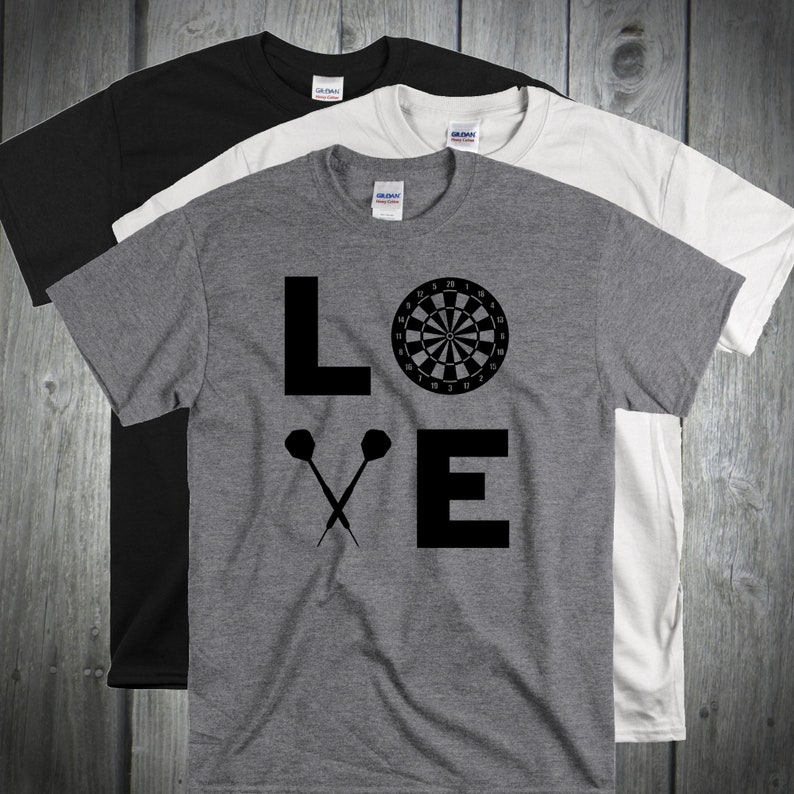 LOVE Darts Shirt Dart Lover Shirt, Dart Player Shirt, Dart League Shirt