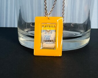 Dear Evan Hansen Playbill Necklace - Broadway Musical - DEH - Theatre Kid - Handmade - Resin Art