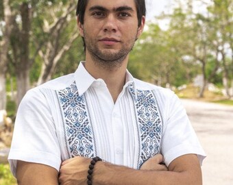 baby guayabera romper