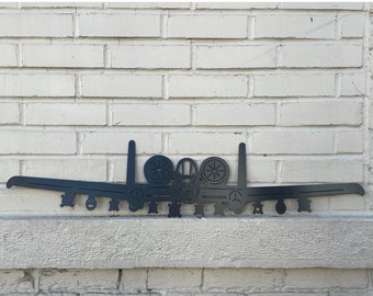 A-10 Warthog Metal Wall Art, Fairchild Republic A-10 Thunderbolt II, A-10 Metal Sign, Military Aviation, Military Gifts, Air Force Gifts