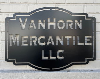 Custom Metal Business Sign, Metal Business Logo Sign, Commercial Signage, Personalized Metal Sign, Outdoor Metal Sign, Outdoor Metal Signage