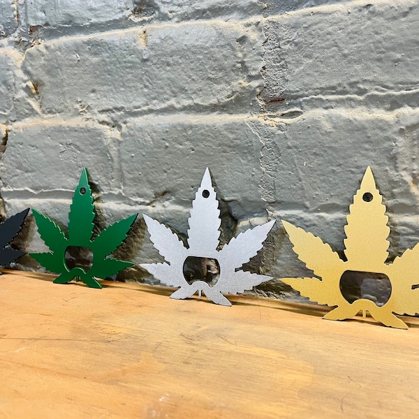 Marijuana Leaf, Weed Gifts, Pot Leaf Bottle Opener, 420 Gifts, Funny Bottle Opener Keychain, Cannabis Gifts, Funny Gifts, Stoner Gifts