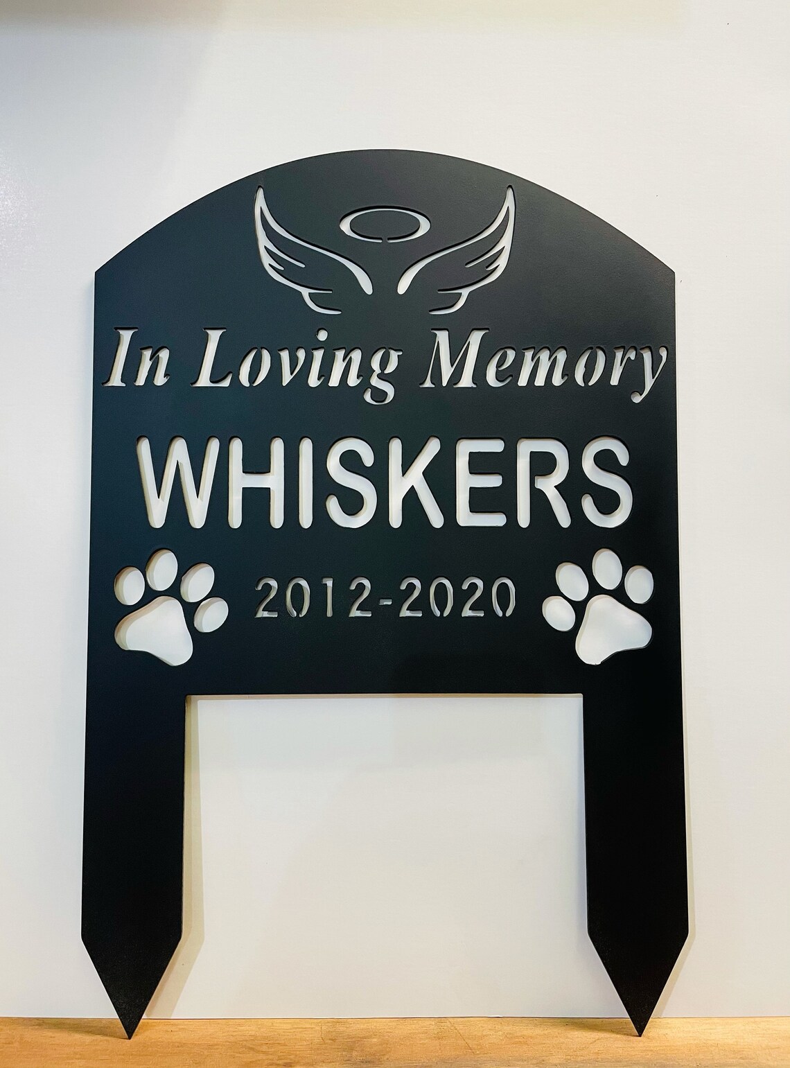 Custom Metal Pet Memorial Sign Pet Grave Marker Memorial Etsy
