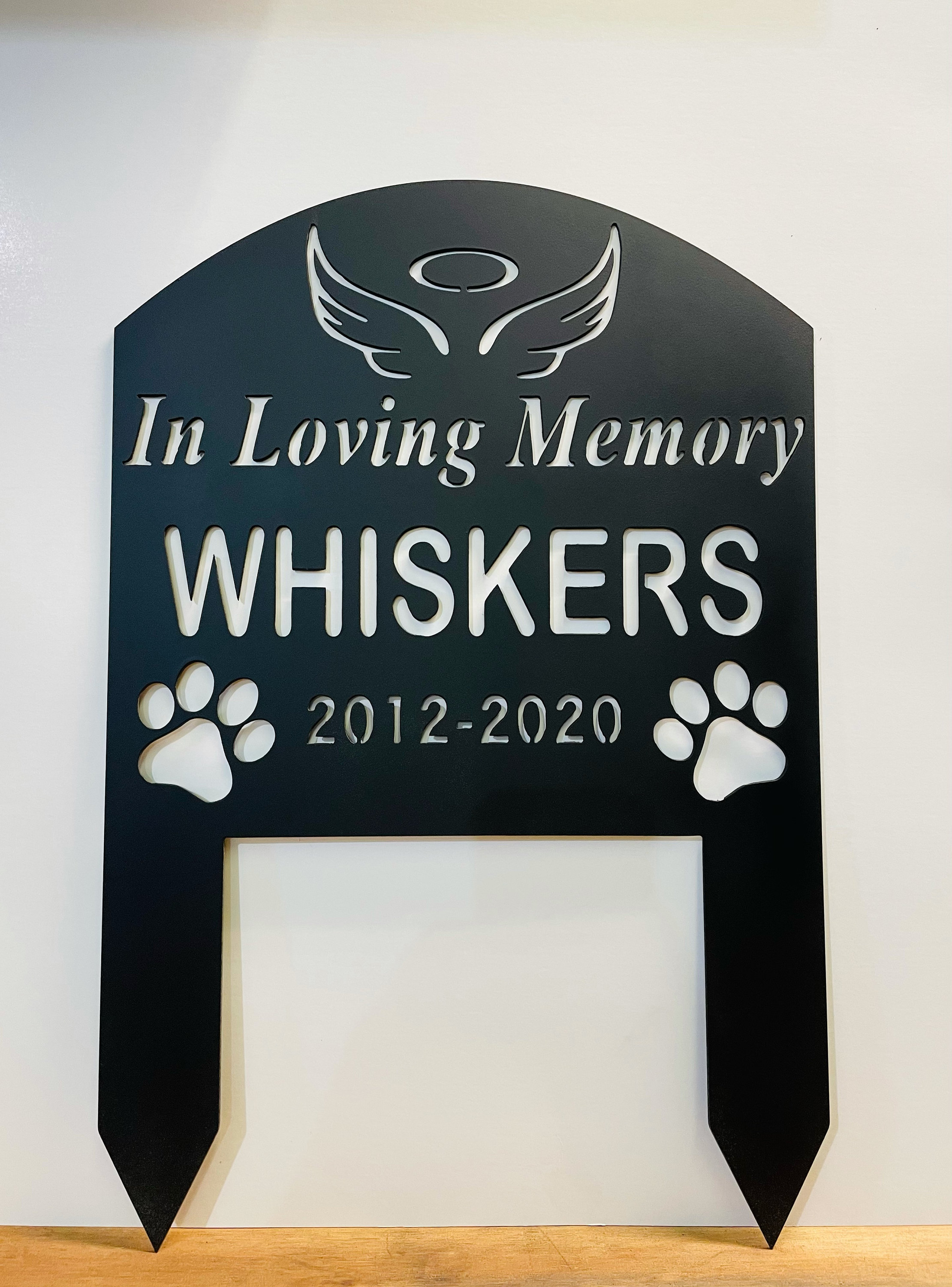 Custom Metal Pet Memorial Sign Pet Grave Marker Memorial Etsy
