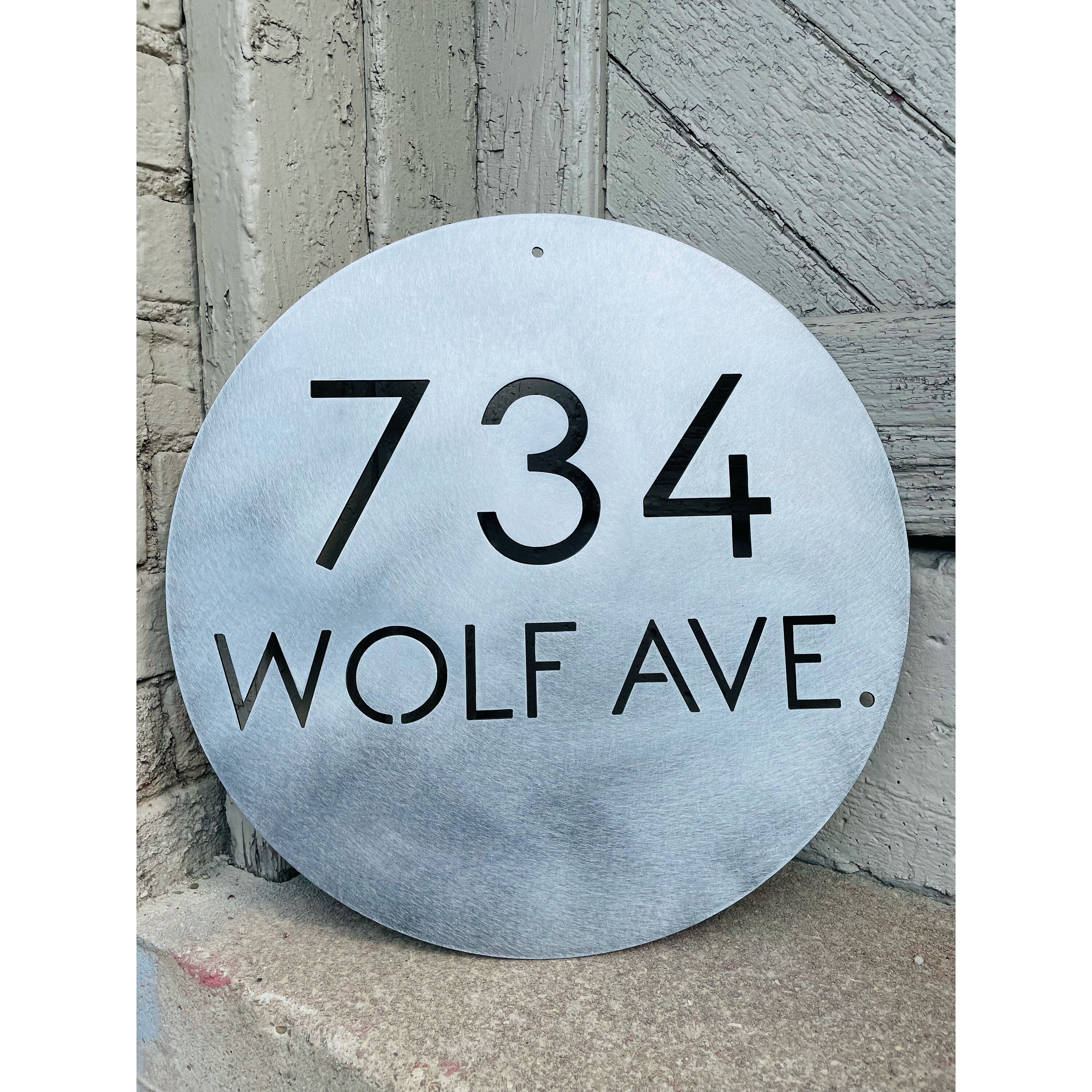 Custom Metal Address Sign Custom Street Address Sign Metal Etsy