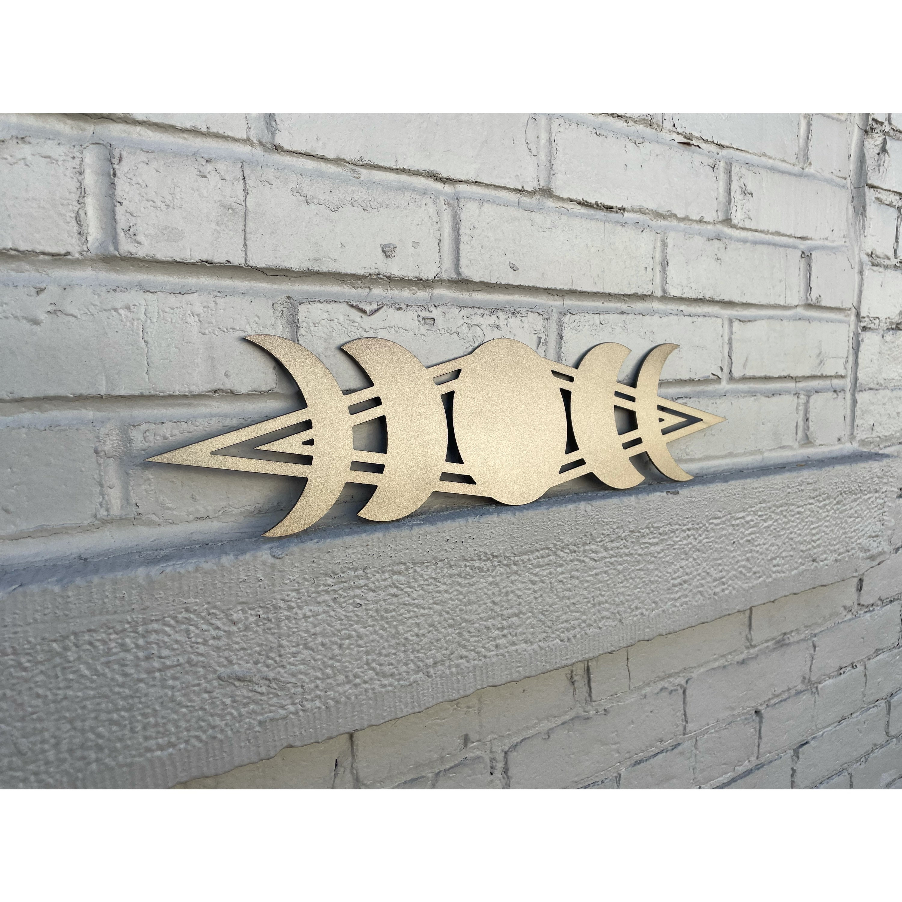 Lunation Moon Metal Wall Art, Moon Phases Metal Home Decor, Moon Phases ...