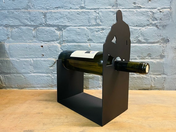 Barry wood wine bottle holder new arrivals