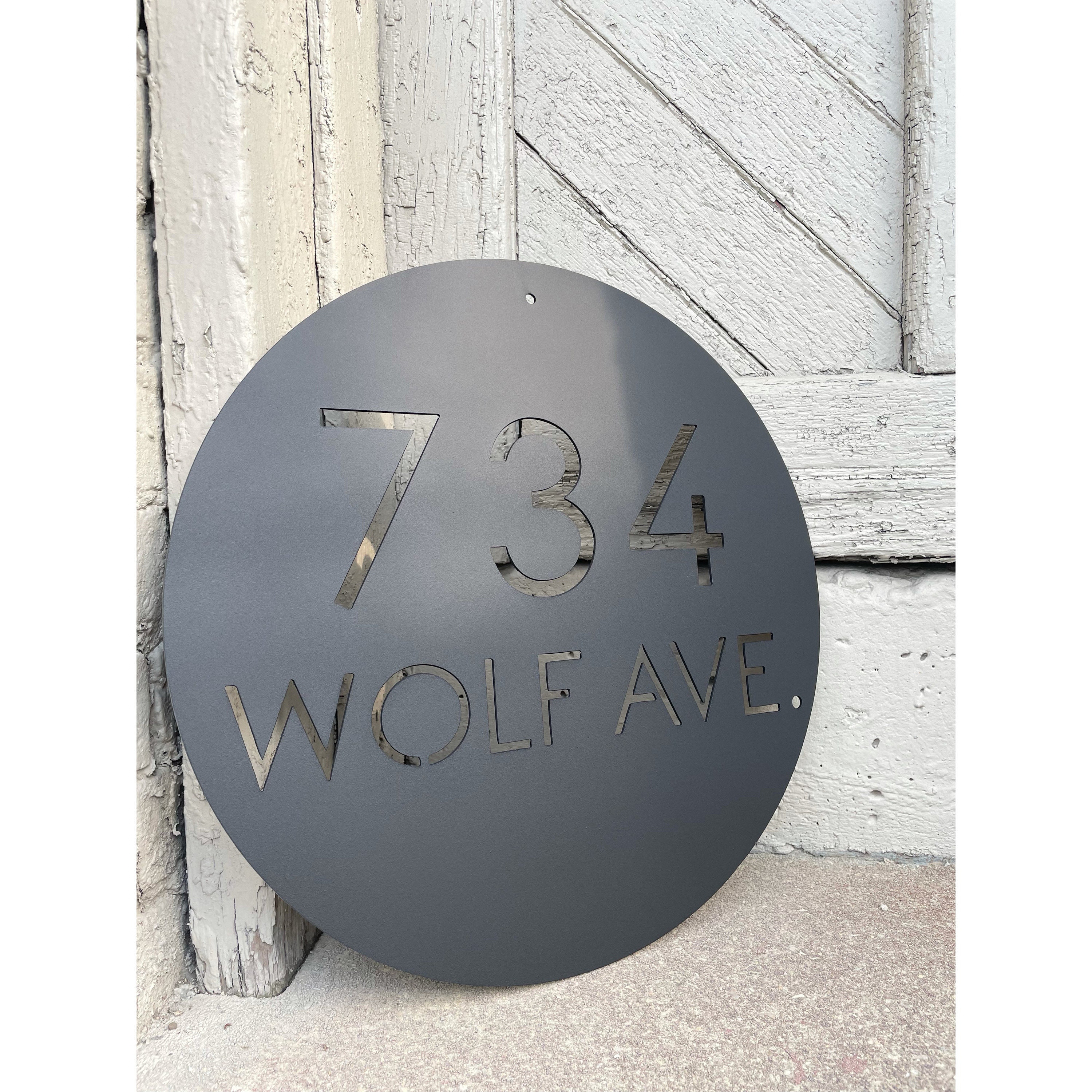 Custom Metal Address Sign Custom Street Address Sign Metal - Etsy