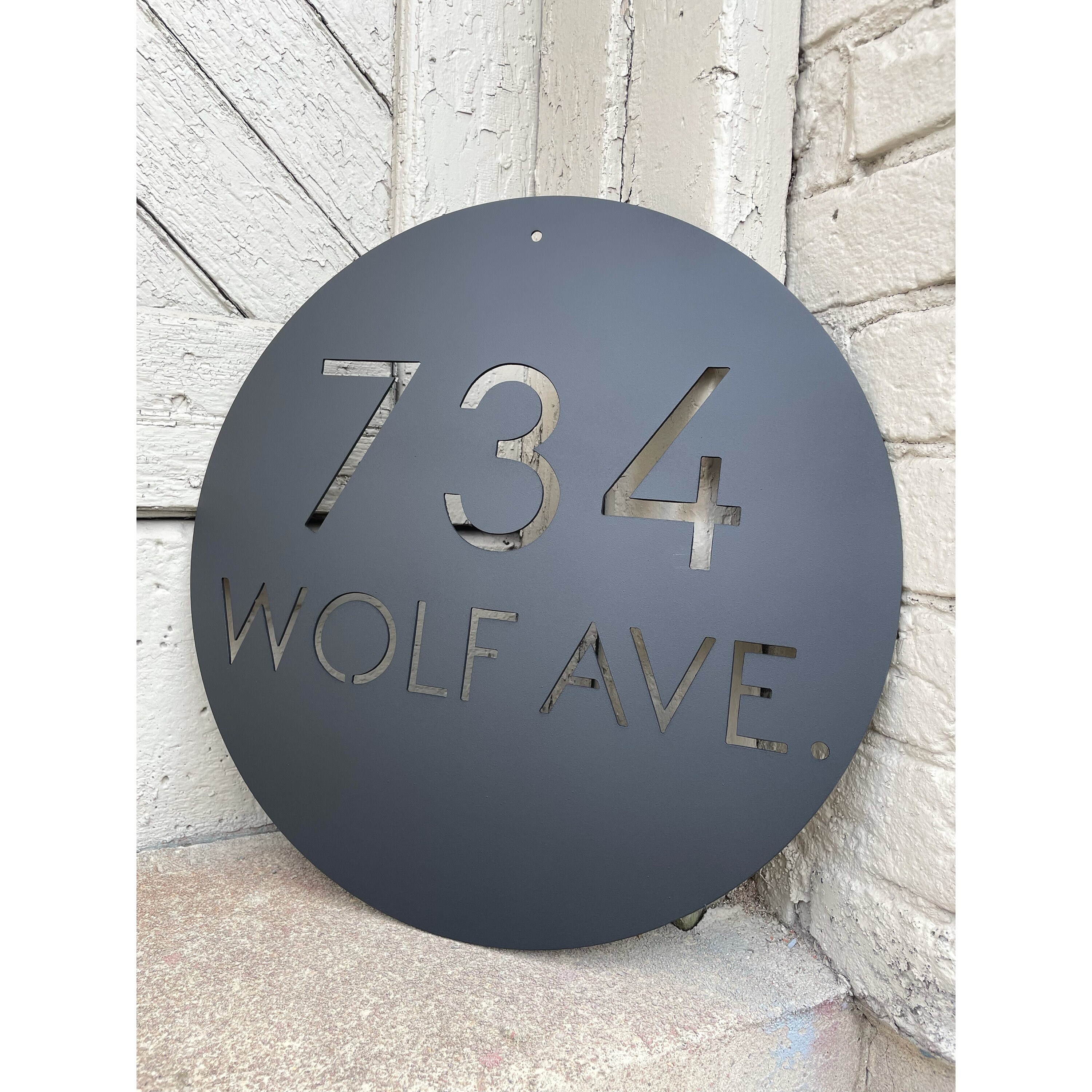 Custom Metal Address Sign Custom Street Address Sign Metal - Etsy