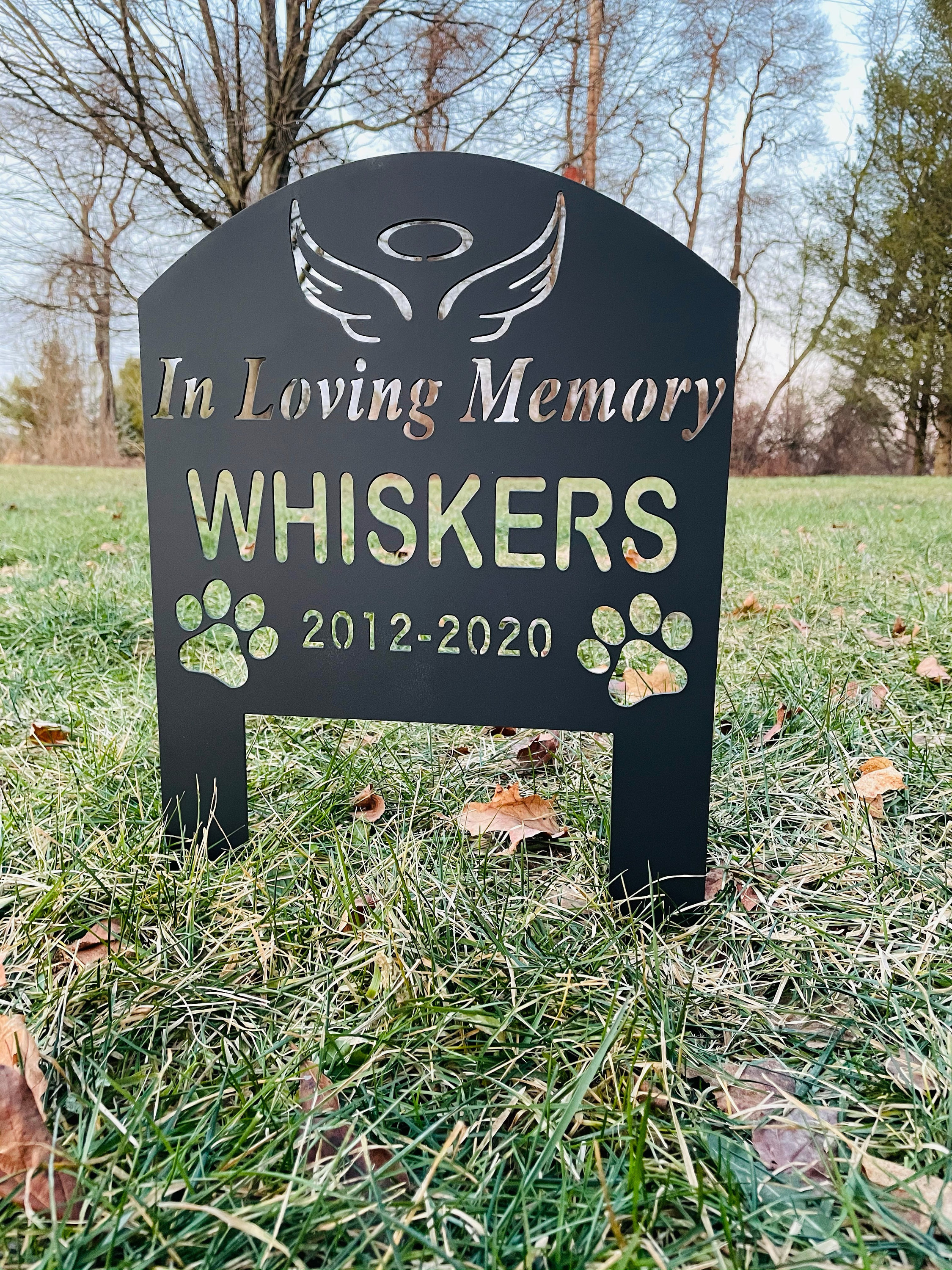 Custom Metal Pet Memorial Sign Pet Grave Marker Memorial Etsy UK