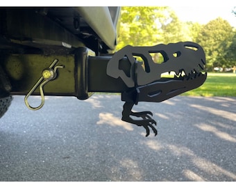 Metal TRex Hitch Cover, T-Rex Hitch Cover, Trailer Hitch Cover, Dinosaur  Trailer Hitch Cover, Truck Accessories, 2 Inch Hitch Cover, Raptor