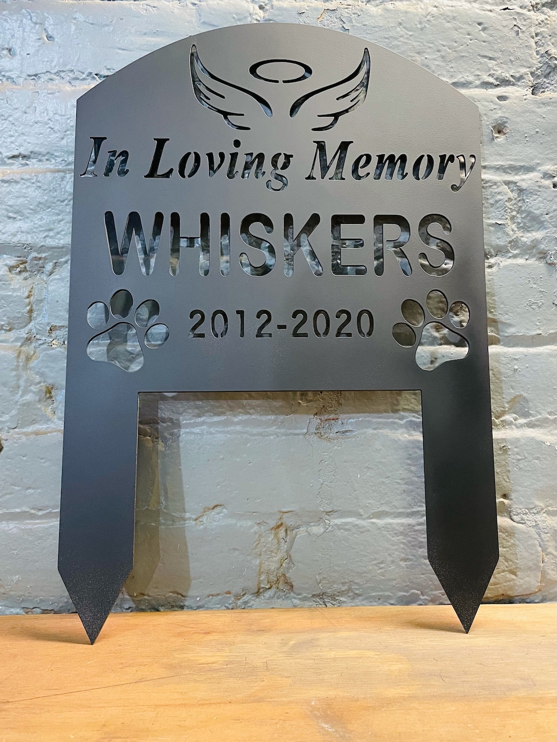 Metal Pet Memorial Sign Pet Grave Marker Memorial Sign Loss Etsy