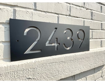 Custom Metal Address Sign, Contemporary Address Sign, Modern Address Sign, Address Number, Outdoor Address Sign, Patio, Housewarming Gift