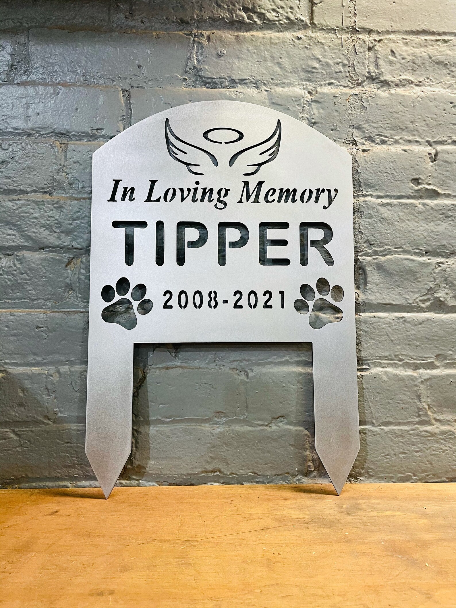 Metal Pet Memorial Sign Pet Grave Marker Memorial Sign Loss Etsy