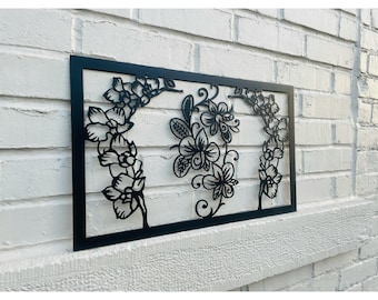 Metal Orchid, Orchid Flower Wall Art, Metal Flower Wall Decor, Gifts For Her, Anniversary Gift, Housewarming Gift, Gifts For Mom