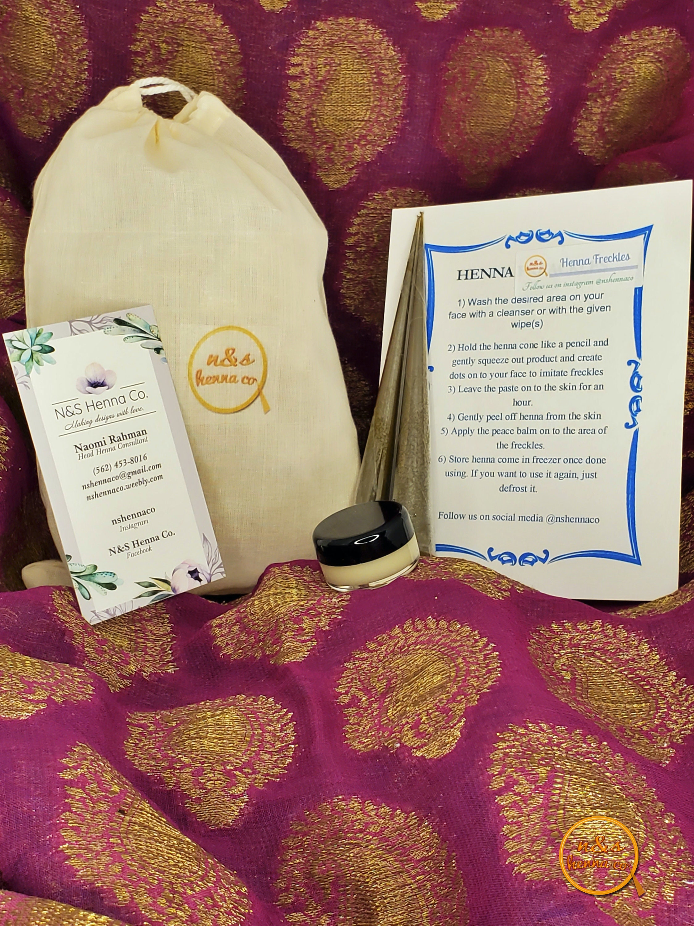 Organic Henna Freckles Kit Etsy