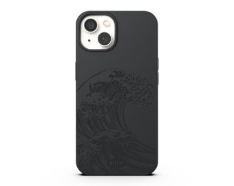 Vintage Japanese Kanagawa Wave Case For iPhone 8 X SE 11 12