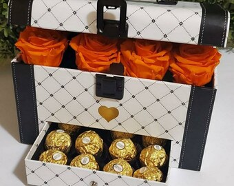 Personalized your luxury drawer rose box with preserved roses. Gifts for her, Bridal gifts, Mothers day gifts